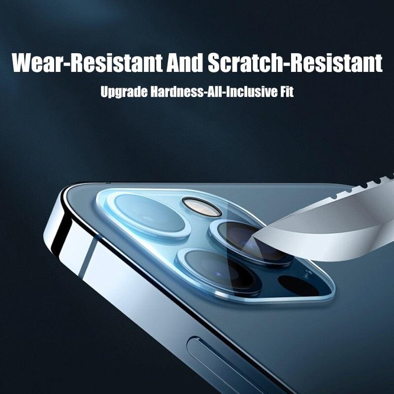 4-Piece Protective Glass Set for iPhone Camera Lenses