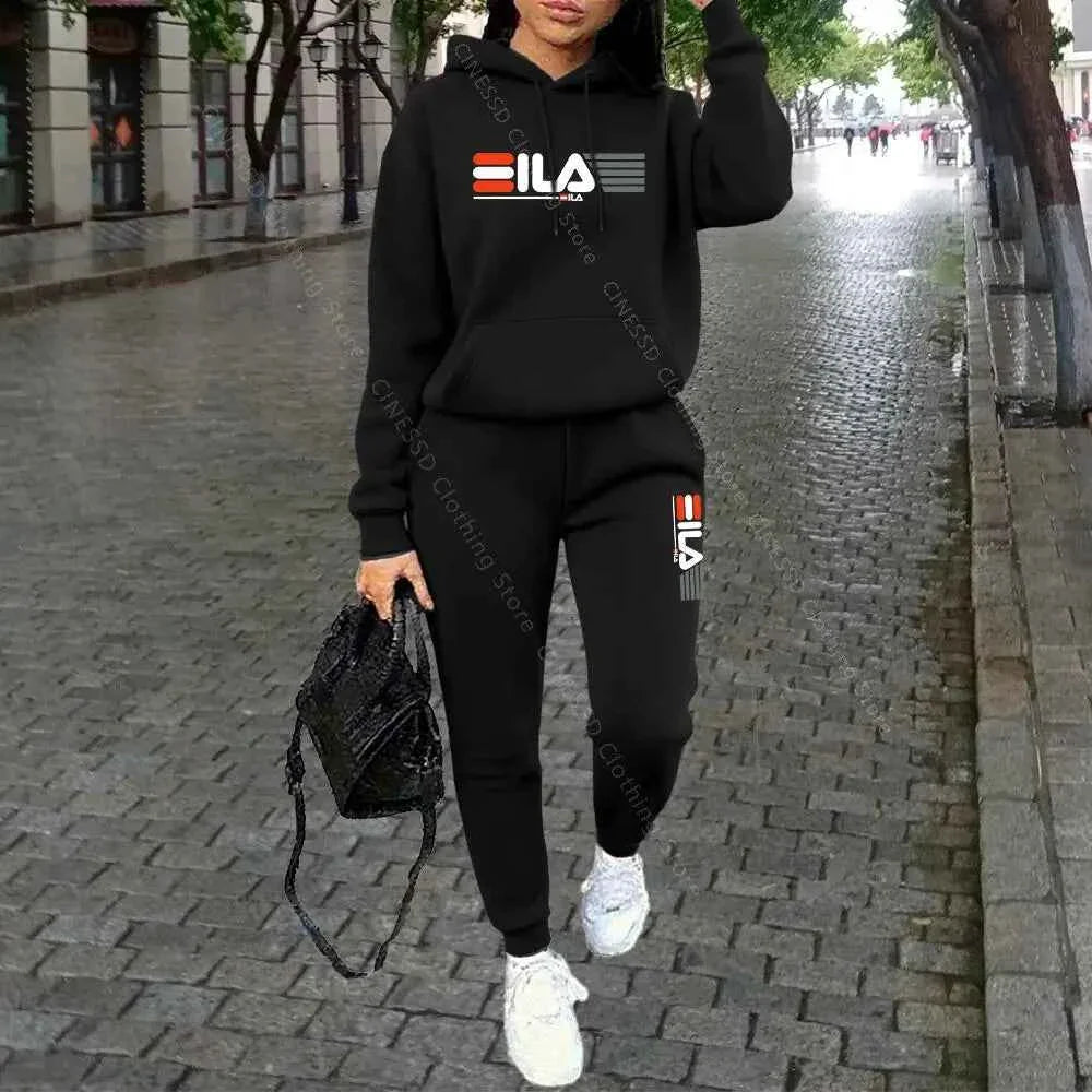 Ensemble de sweat à capuche et pantalon de luxe pour femmes