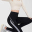 Leggings de Elevación de Glúteos con Rayas de Tiburón - Ajuste Elástico