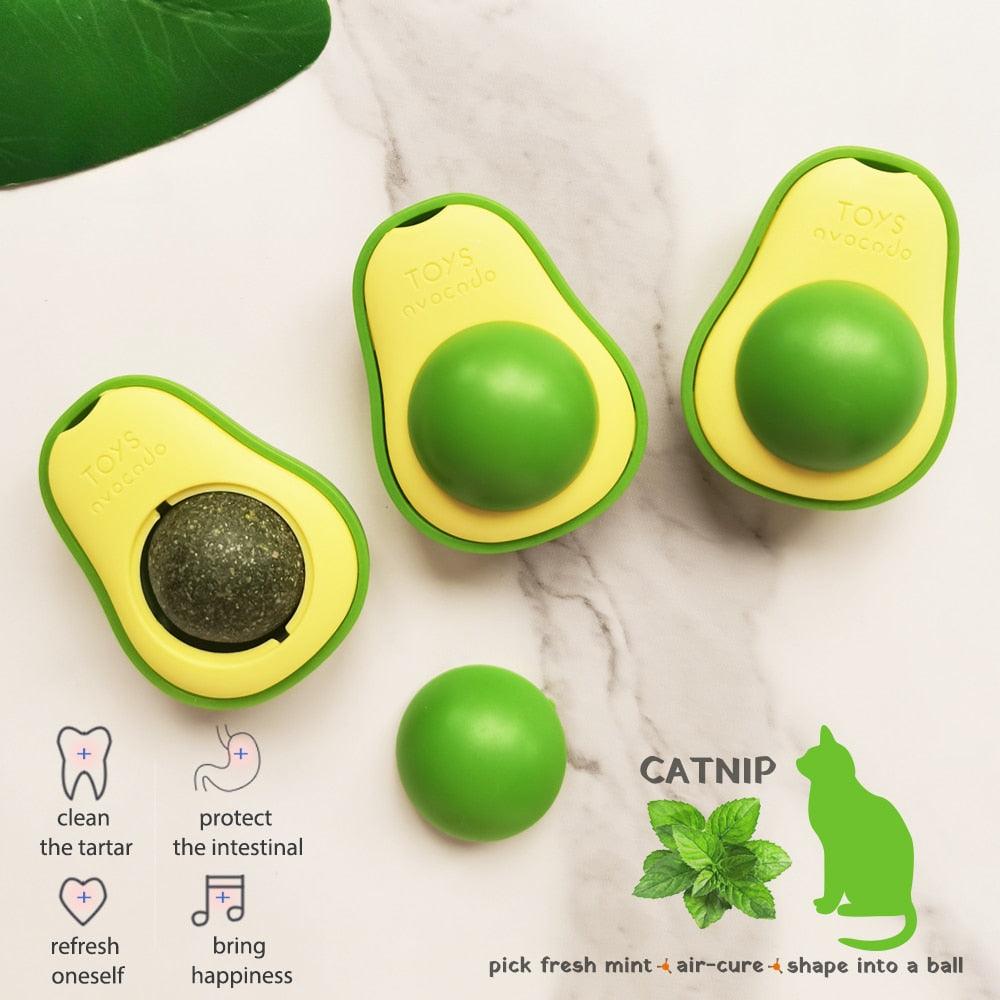 Balle Murale en Cataire Avocat - Jouet Interactif pour Chats