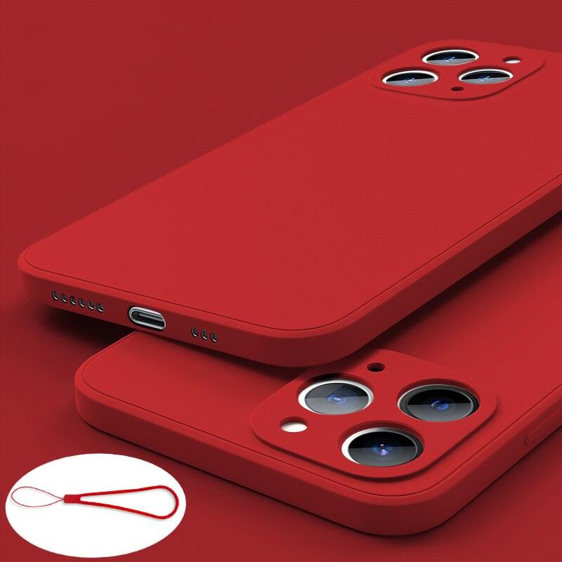 Coque en silicone premium pour iPhone 13 Pro Max et 12 Mini