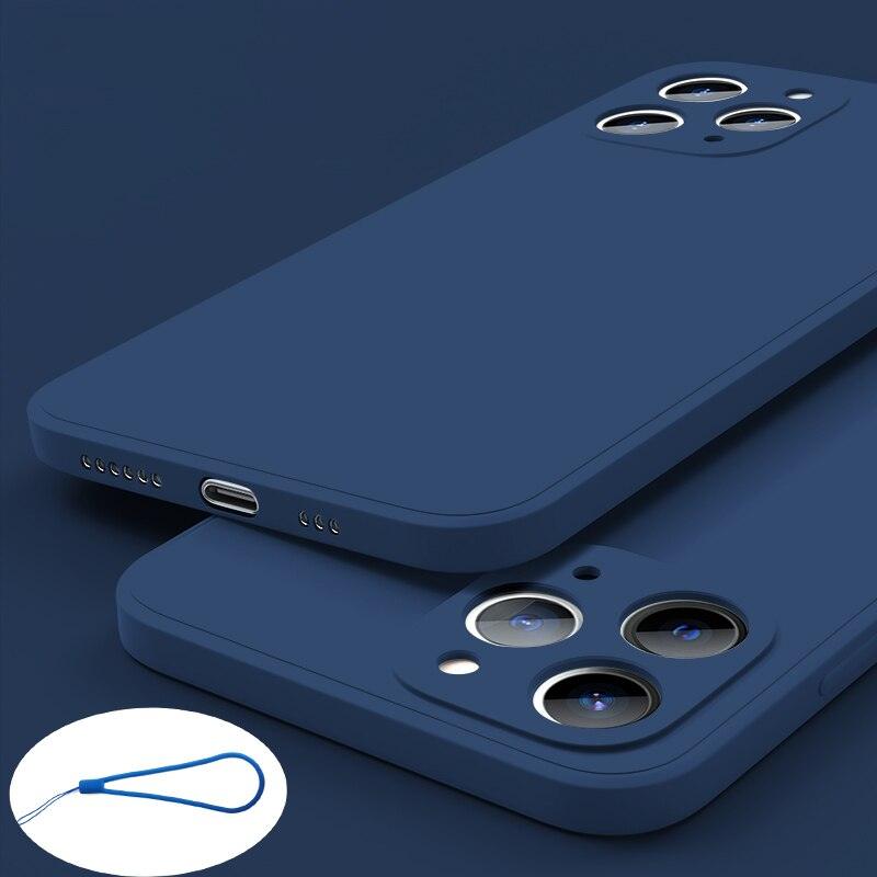 Coque en silicone premium pour iPhone 13 Pro Max et 12 Mini