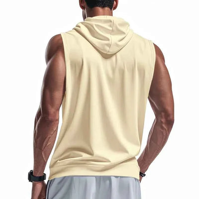 Débardeur à capuche zippé pour hommes
