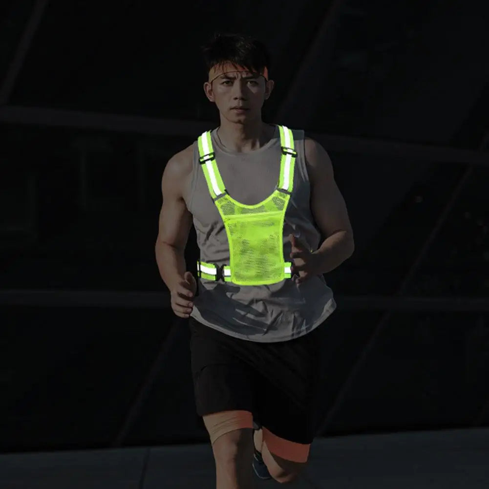NightSafe Reflective Vest for Outdoor Sports