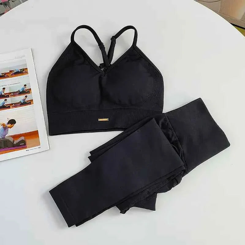 Women's Seamless High Waist Yoga Gym Set