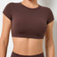 FlexiFit Women's Backless Crop Gym Top