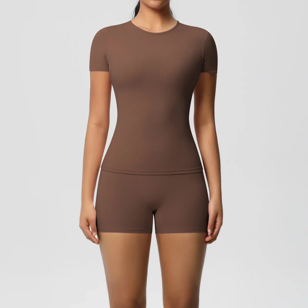 Conjunto de Leggings y Top de Gimnasio de Secado Rápido de 2 Piezas
