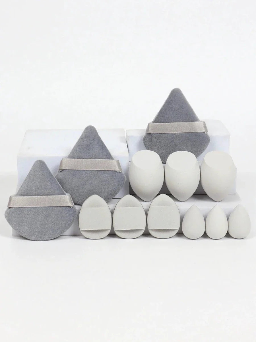 Ensemble de 12 éponges à maquillage polyvalentes