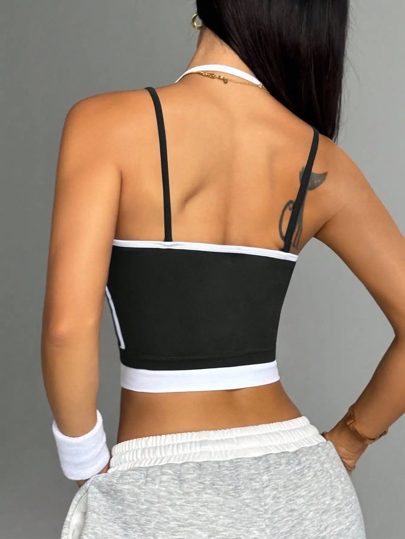 Top Deportivo de Color Bloqueado para Mujeres