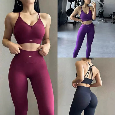 Ensemble de yoga taille haute PeachLift pour femmes
