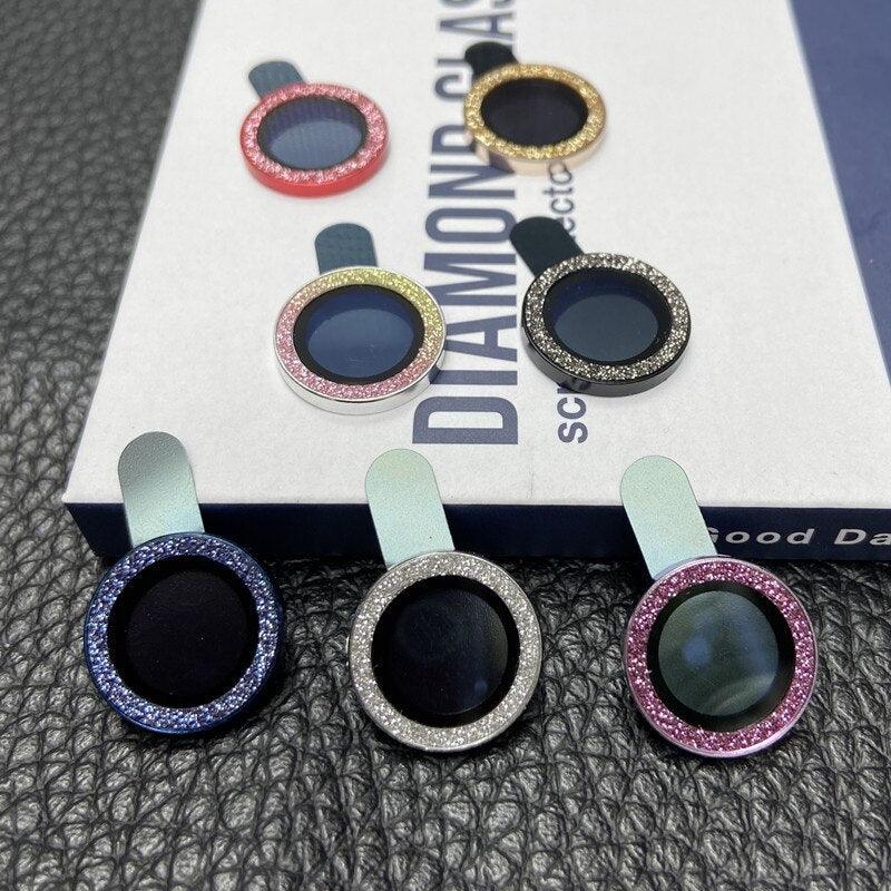 Sparkling Diamond Camera Lens Protector for iPhone 14/13/12/11 Pro Max - Premium Glittering Metal Ring - Korvel
