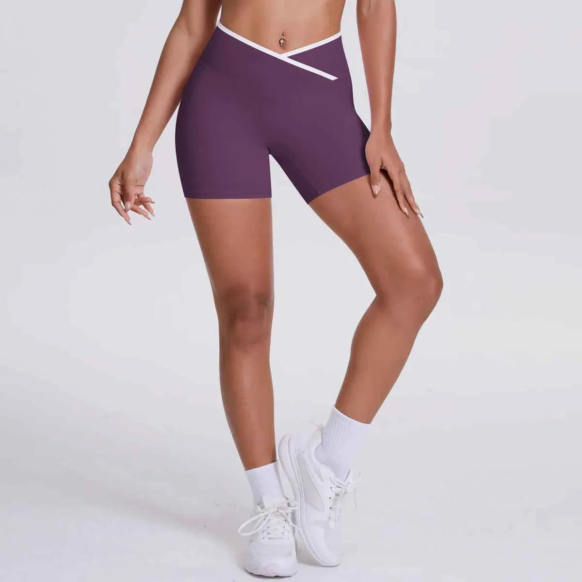 Shorts de Fitness para Mujeres con Cintura en Forma de V