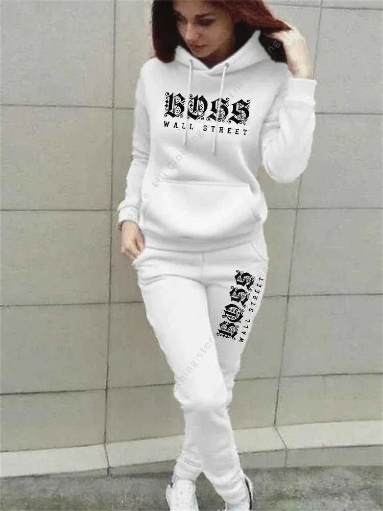 Ensemble de sweat à capuche et pantalon de survêtement de luxe pour femmes