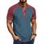Camiseta de Cuello Alto de Parches Retro para Hombre
