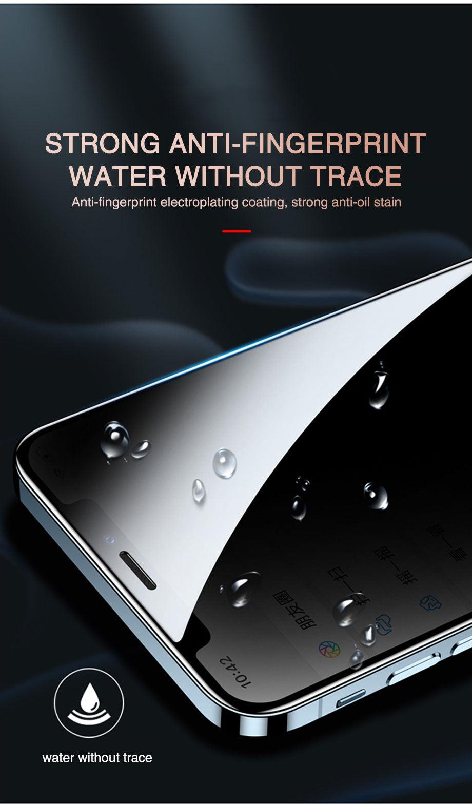 Protector de Pantalla Privado de Vidrio Templado Antirreflejo 200D para iPhone