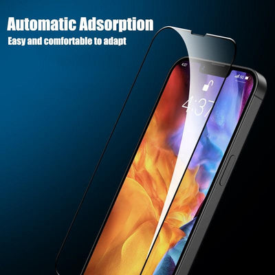 4Pcs Full Cover Tempered Glass Screen Protector for iPhone