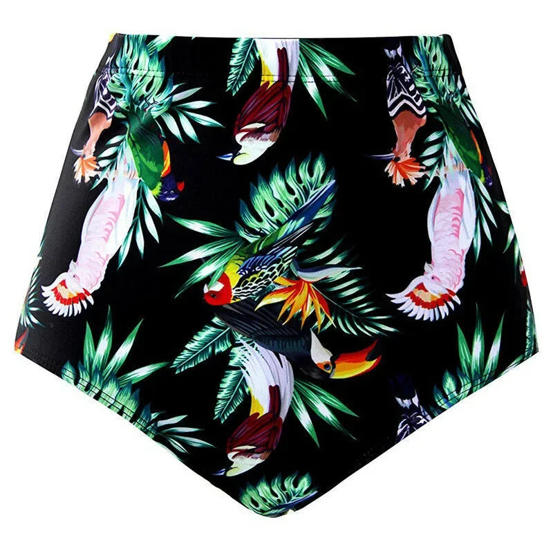 Shorts de bikini taille haute à fleurs - Maillots de bain grande taille