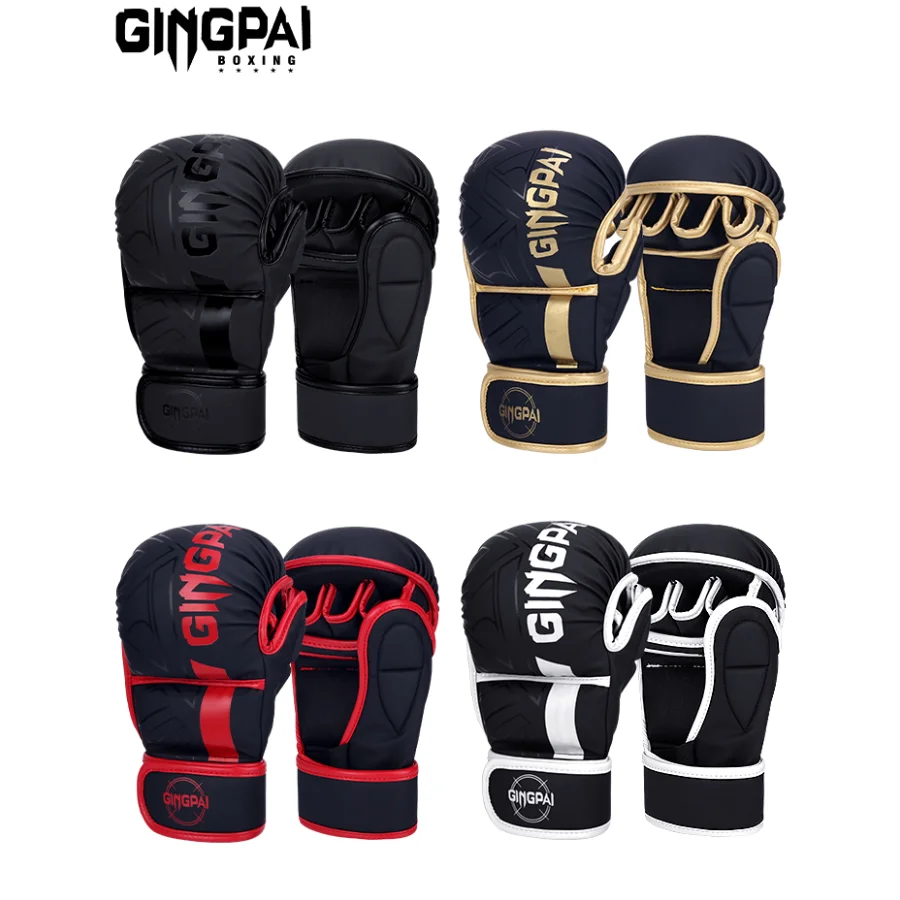 Premium Half Finger MMA Boxing Training Gloves