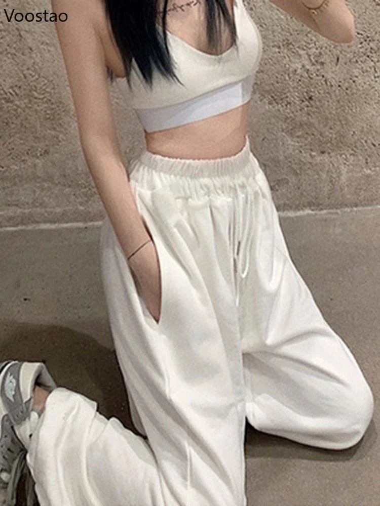 Joggers Blancos Elegantes para Mujeres