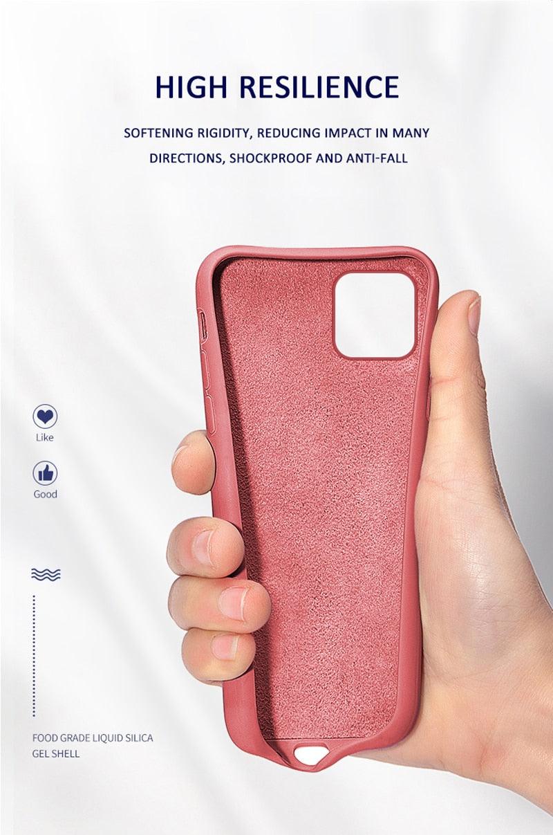 Premium Soft Silicone Phone Case for iPhone 14/13/12/11 Series