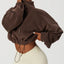 Sudadera con cremallera PolarFleece para mujer - Top corto acogedor