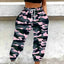 Women's Spring Camo Jogger Pants - 3D Print