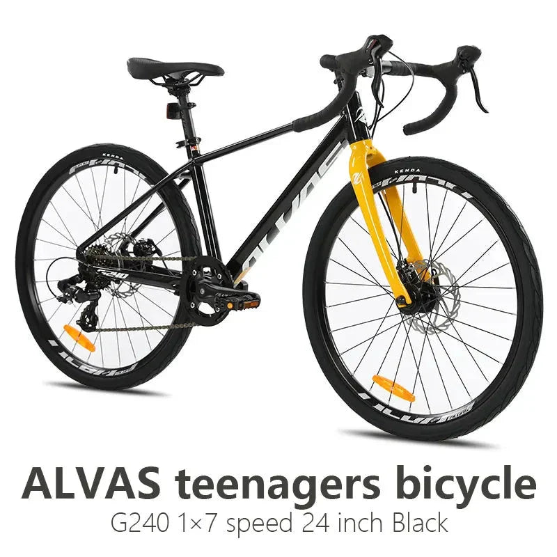 YUZE G240 7-Speed Aluminum Disc Brake Bicycle for Students