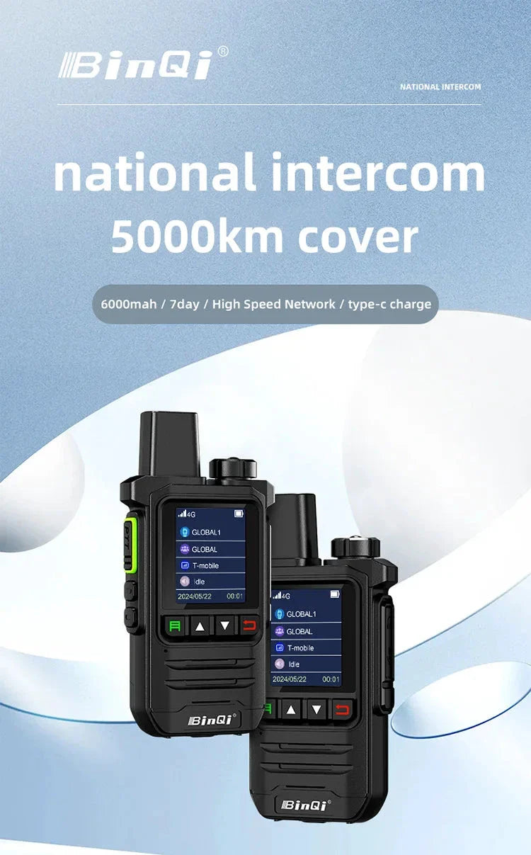BINQI-K6 Talkie POC 4G - Dispositif de communication mondial