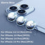 Premium 9H Tempered Glass Camera Lens Protector with Metal Ring for iPhone 14 & 13 Series - Korvel
