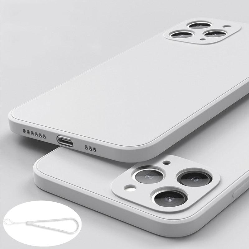 Coque en silicone premium pour iPhone 13 Pro Max et 12 Mini