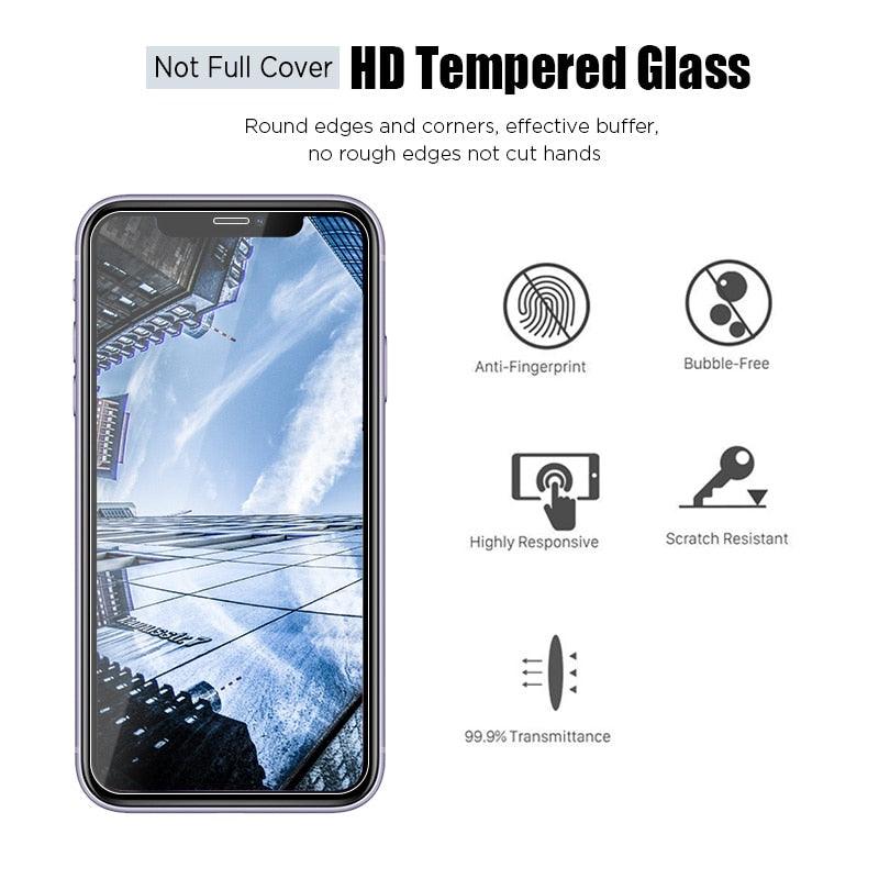 3PCS Premium Tempered Glass Screen Protectors for iPhone