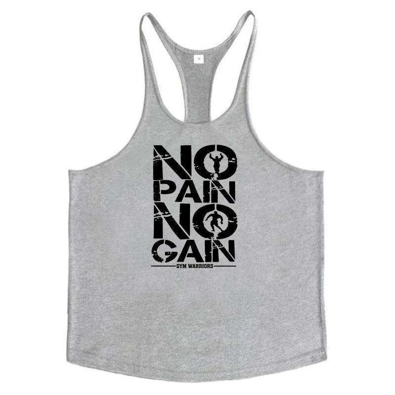 NO PAIN NO GAIN Camiseta Sin Mangas para Hombre