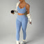 Women's Seamless Cropped Top & Pants Set