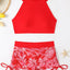 High Waist Women's Adjustable Drawstring Bikini