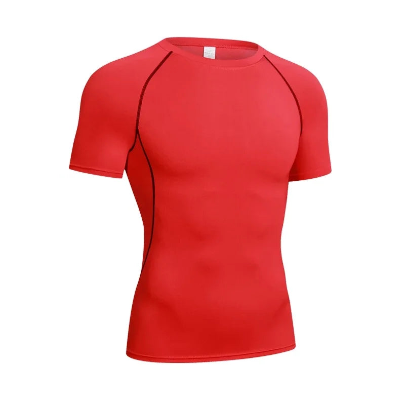 Camisa de Gimnasio de Manga Larga de Compresión para Hombre