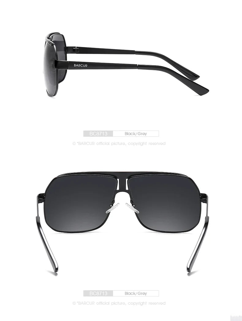 Lunettes de sport polarisées BARCUR pour hommes - Protection UV400