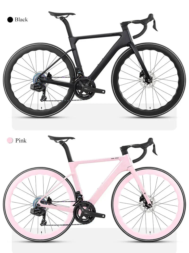 Bicyclette de route en carbone TWITTER R15pro - Vélo disc hydraulique pour hommes