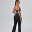 FlareLift Yoga Set: High-Waist Pants & Backless Bra