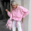 Sudadera con cremallera de forro polar de cordero CozyPink para mujer