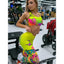Women's Vibrant Printed Yoga Set: Bra & Leggings