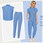 Women's Elastic Scrub Set for Medical Professionals