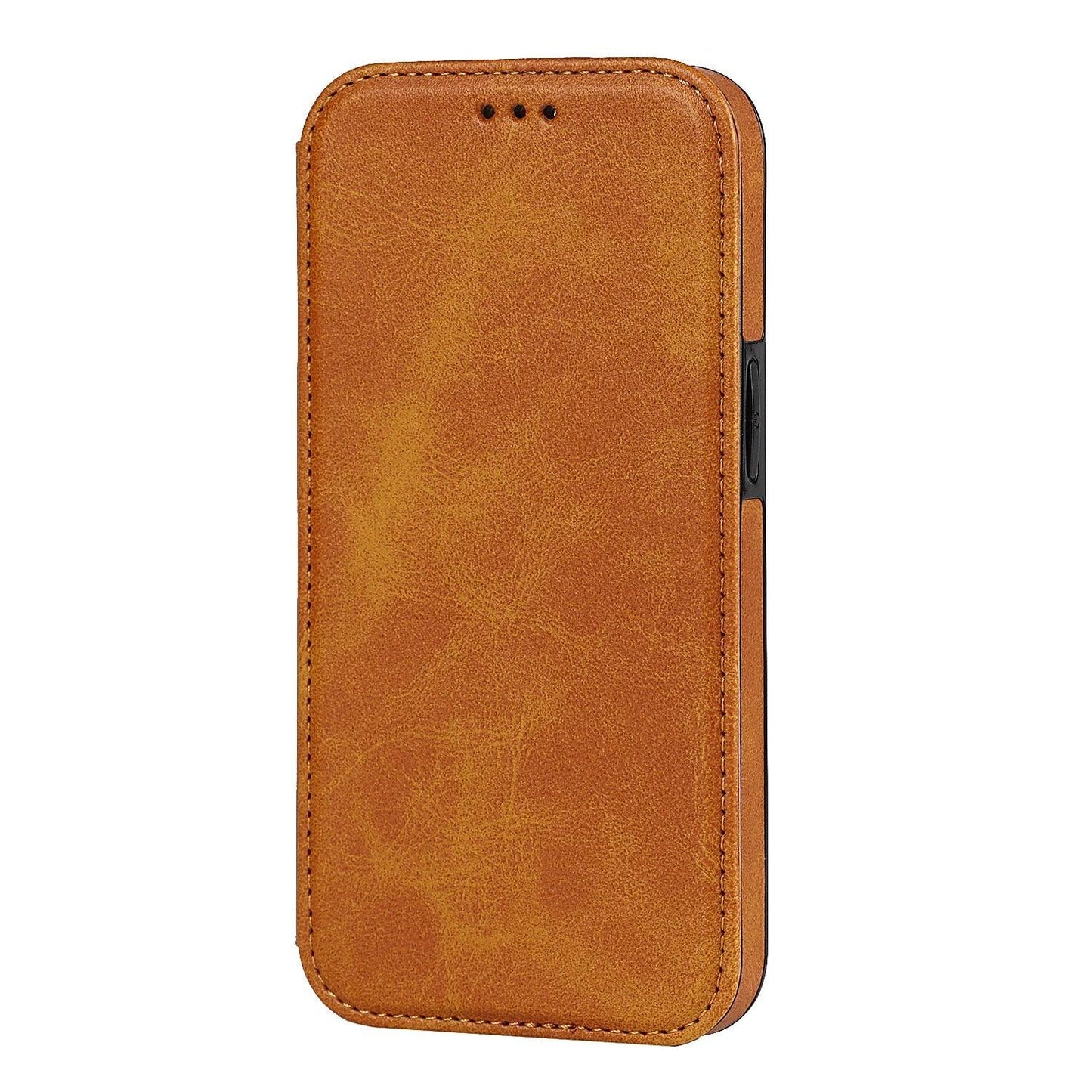 Coque en cuir premium à rabat pour iPhone 13/12/11 Pro Max