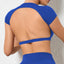 FlexiFit Women's Backless Crop Gym Top