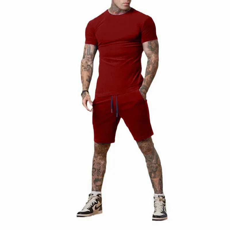 Conjunto de Ropa Deportiva Transpirable para Hombre en Verano