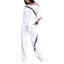 Ensemble de chemise de sport blanche en coton pour femmes et pantalon décontracté