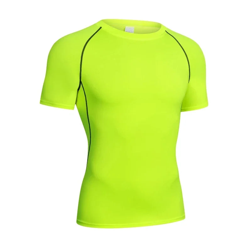 Camisa de Gimnasio de Manga Larga de Compresión para Hombre