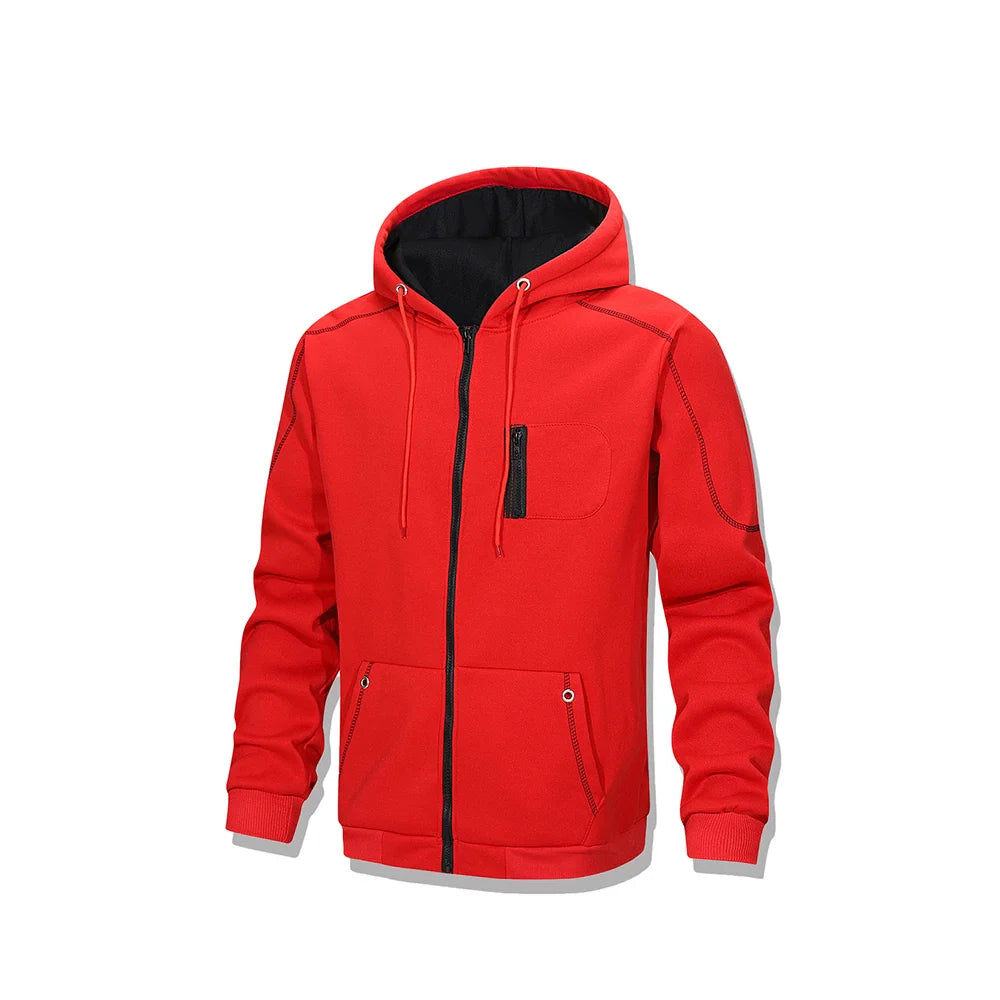 Chaqueta de Ciclismo Térmica de Forro Polar a Prueba de Viento para Hombre
