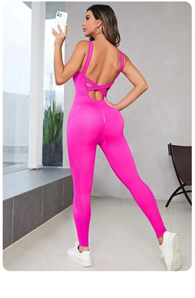 Mono de Yoga Bodycon Sin Espalda FlexiFit