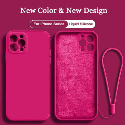 Coque en silicone premium pour iPhone 13 Pro Max et 12 Mini
