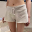 Vintage High Waist Cotton Sports Shorts
